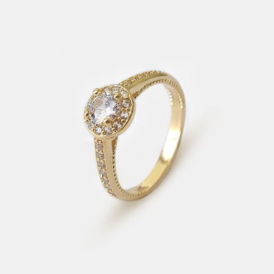 Anillo Oro Alberta Circón