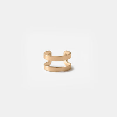 Aro Oro Ear Cuff Doble