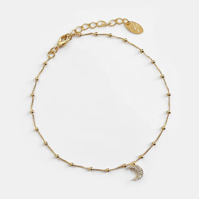 Tobillera Oro Luna